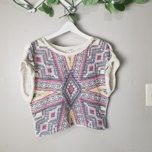 Love in a hanger cropped knitted top size M